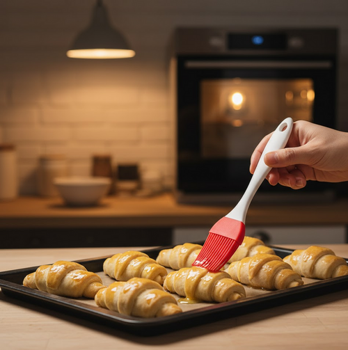 Bake & Dwell Silicone Spatula & Pastry Brush Set – Multicolor